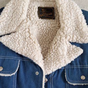 vintage westwind jean jacket retro super clean